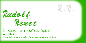 rudolf nemet business card